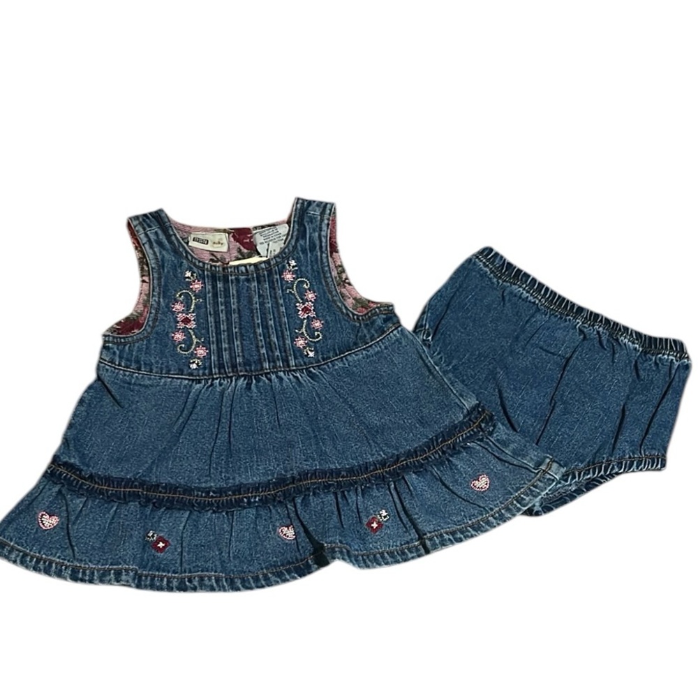 Vintage Faded Glory Denim Dress Set